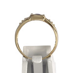Bague d'occasion or 750 jaune saphir, diamants - vue 3