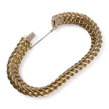 Bracelet d'occasion or 750 jaune maille fantaisie