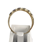 Bague d'occasion or 375 jaune saphirs - vue 3
