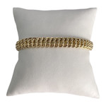 Bracelet d'occasion or 375 jaune maille américaine - vue 1