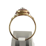 Bague d'occasion 2 tons 750 diamant, rubis - vue 3