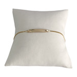 Bracelet d'occasion or 375 jaune maille gourmette - vue 1