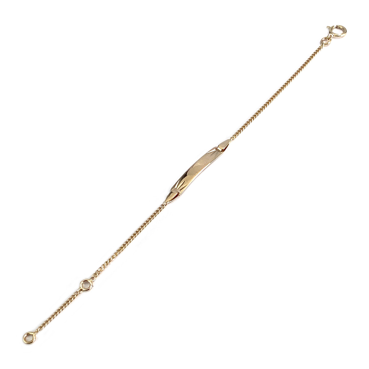 Bracelet d'occasion or 375 jaune maille gourmette - vue 2