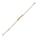 Bracelet d'occasion or 375 jaune maille gourmette - vue 2