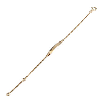 Bracelet d'occasion or 375 jaune maille gourmette