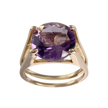 Bague d'occasion or 750 jaune citrine