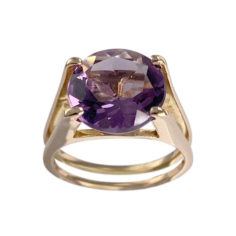 Bague d'occasion or 750 jaune citrine - vue 1