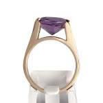 Bague d'occasion or 750 jaune citrine - vue 3