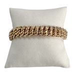 Bracelet d'occasion or 750 jaune maille américaine - vue 1