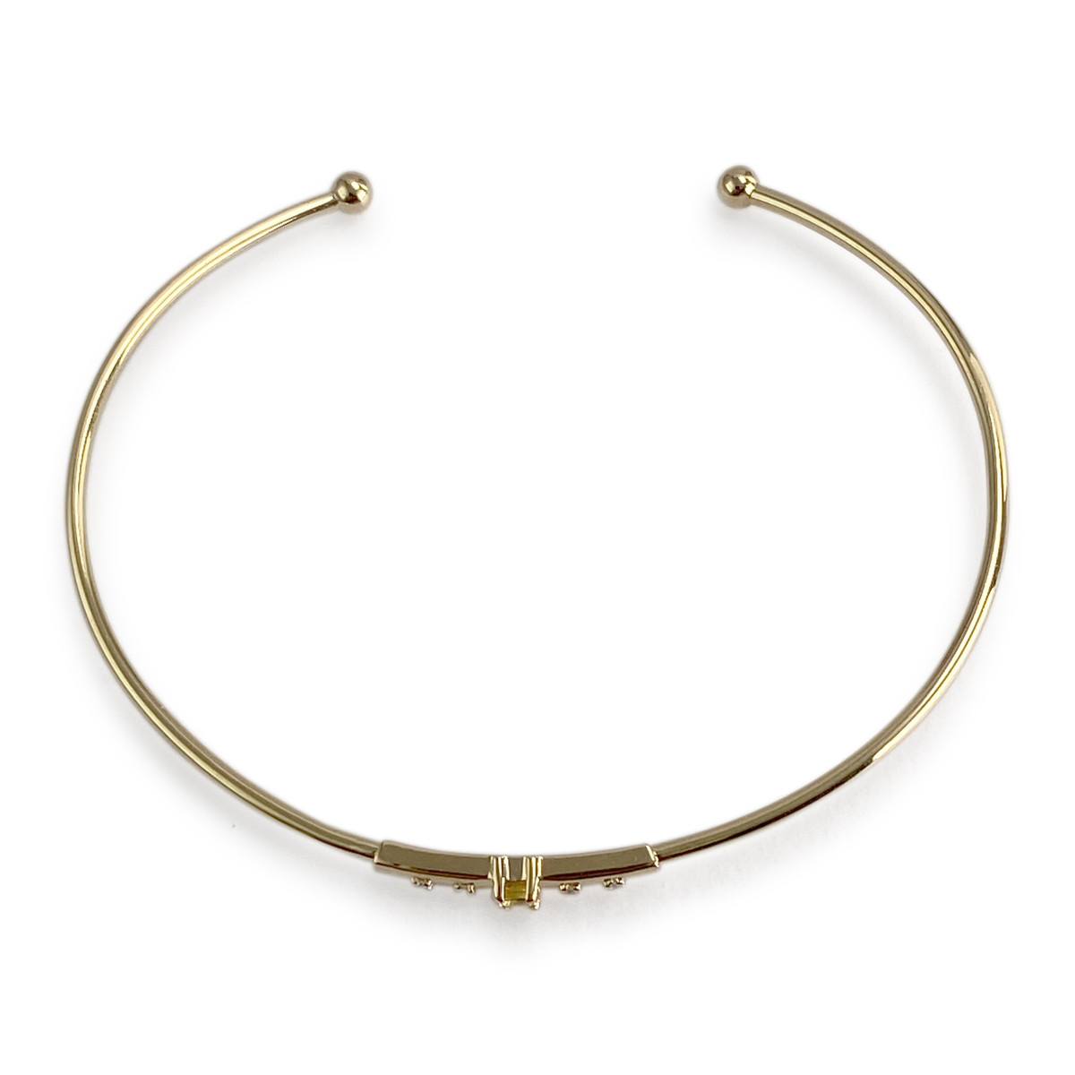 Bracelet MAUBOUSSIN d'occasion or 750 jaune diamants, saphir jaune - vue 2