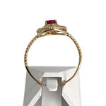 Bague d'occasion or 750 jaune rubis - vue 3