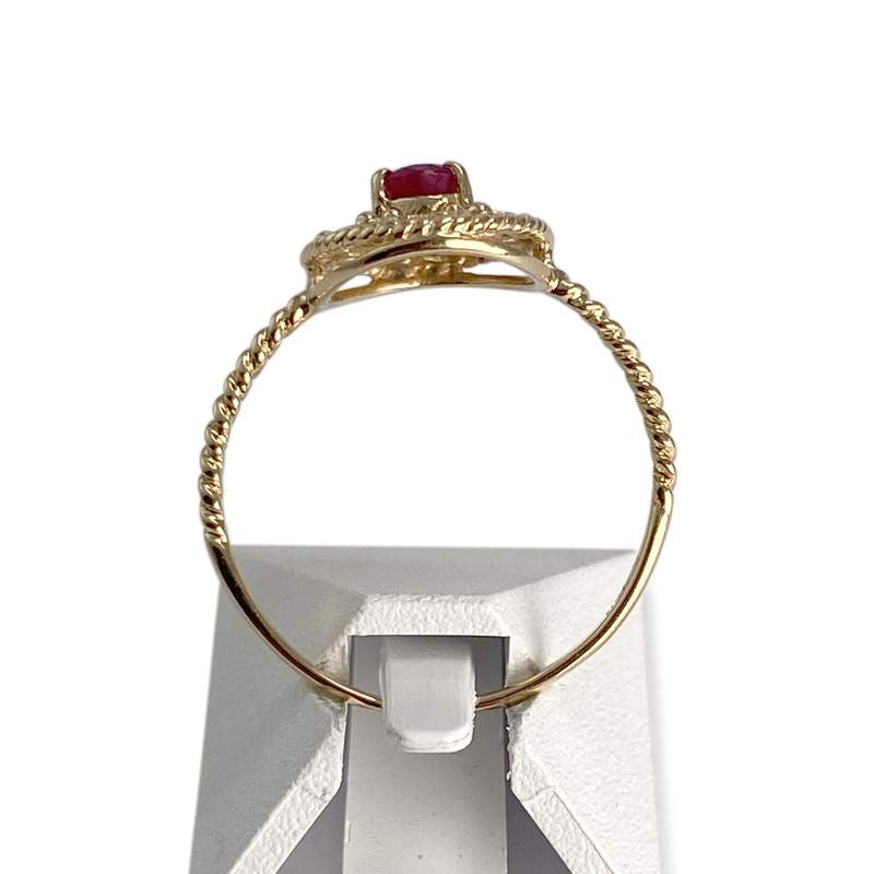 Bague d'occasion or 750 jaune rubis - vue 3