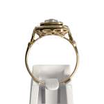 Bague d'occasion or 750  2 tons diamants, saphirs - vue 3