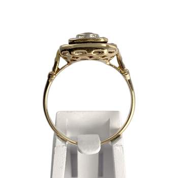 Bague d'occasion or 750  2 tons diamants, saphirs