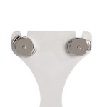 Boucles d'oreilles d'occasion or 750 blanc diamants - vue 3