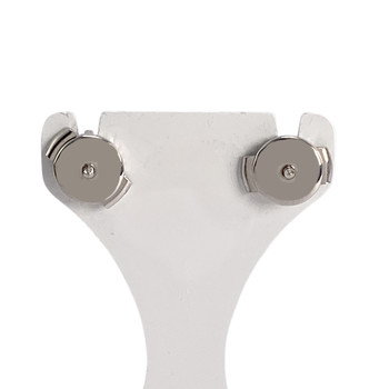 Boucles d'oreilles d'occasion or 750 blanc diamants