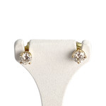Boucles d'oreilles d'occasion or 750 jaune diamants - vue 1