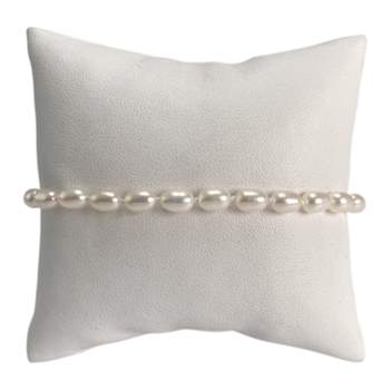 Bracelet d'occasion or 750 jaune maille perles, perles de culture de Chine