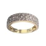 Bague d'occasion or 375 2 tons zirconias - vue 1