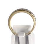 Bague d'occasion or 375 2 tons zirconias - vue 3