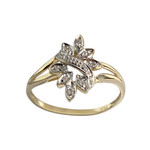 Bague d'occasion 2 tons 750 diamants - vue 1