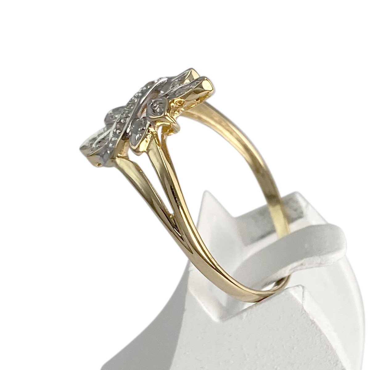 Bague d'occasion 2 tons 750 diamants - vue 2