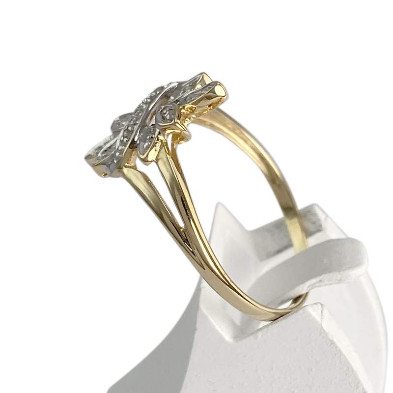 Bague d'occasion 2 tons 750 diamants - vue 2