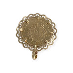 Pendentif d'occasion or 750 jaune Empereur Napoléon III - vue 2