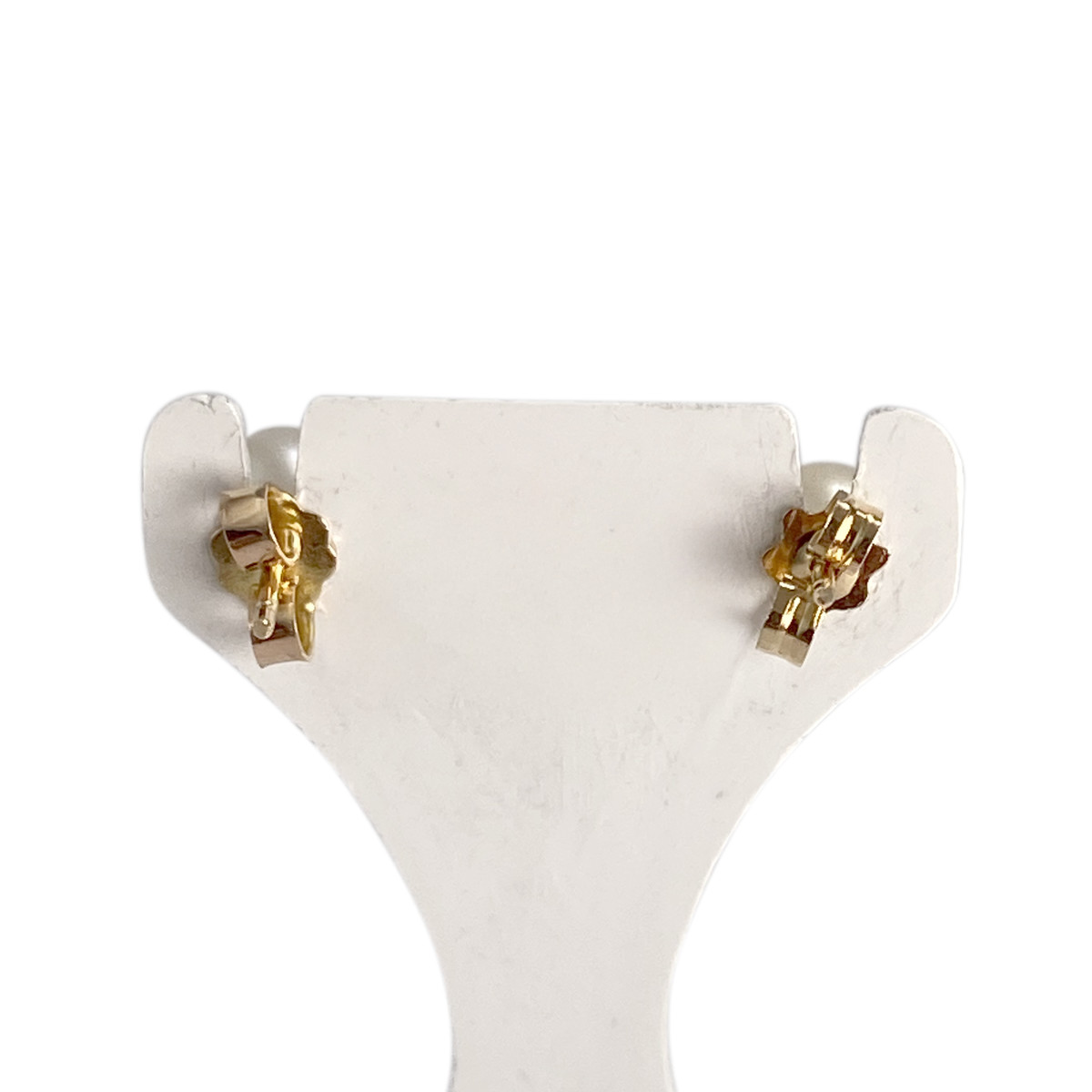 Boucles d'oreilles d'occasion or 750 jaune perles de culture - vue 3