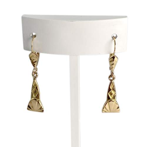 Boucles d'oreilles d'occasion or 750 jaune