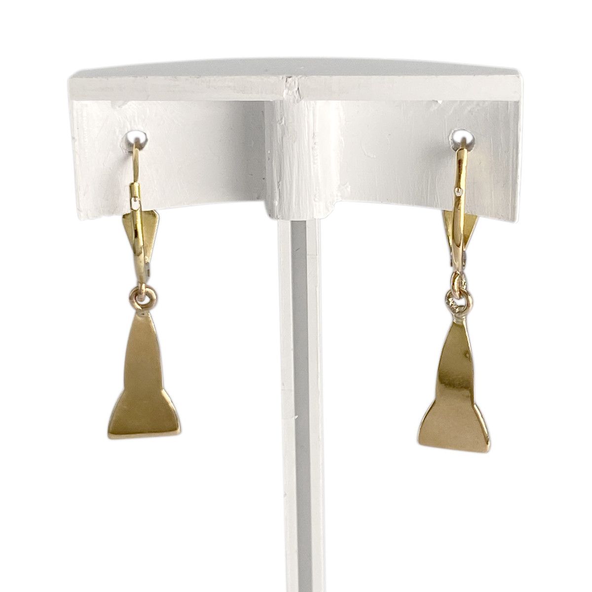 Boucles d'oreilles d'occasion or 750 jaune - vue 3