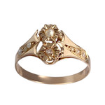 Bague d'occasion or 750 rose perles de culture - vue 1