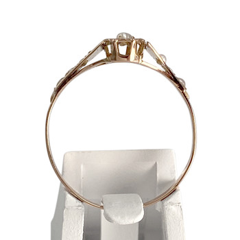 Bague d'occasion or 750 rose perles de culture