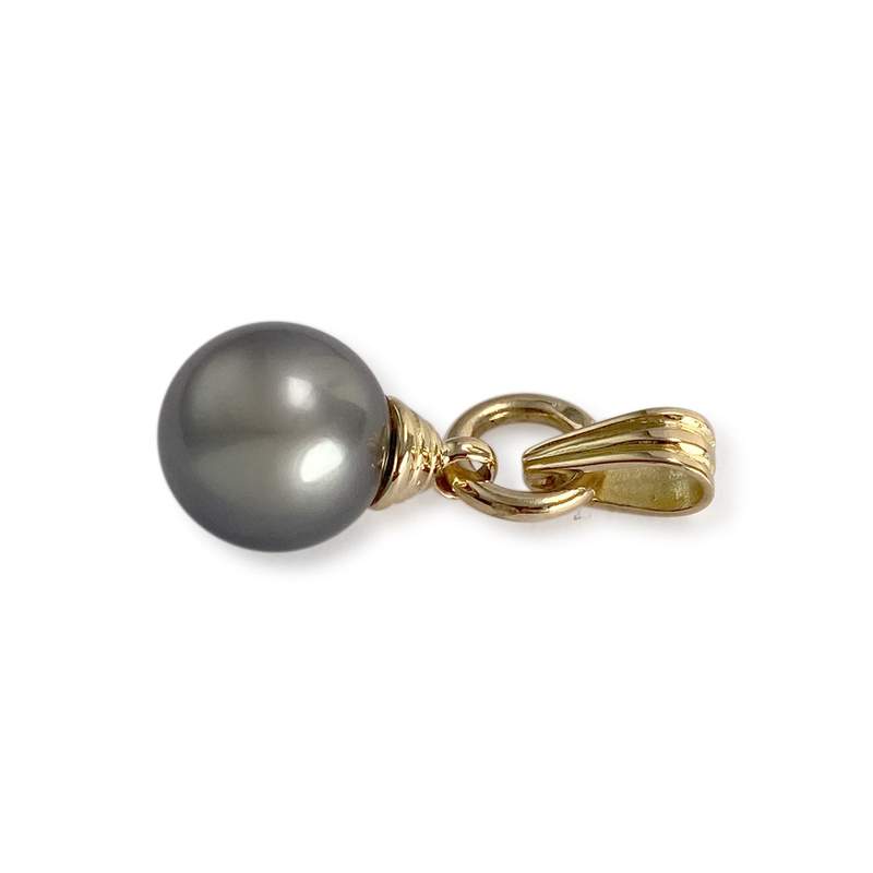 Pendentif d'occasion or 750 jaune perle de Tahiti - vue 2
