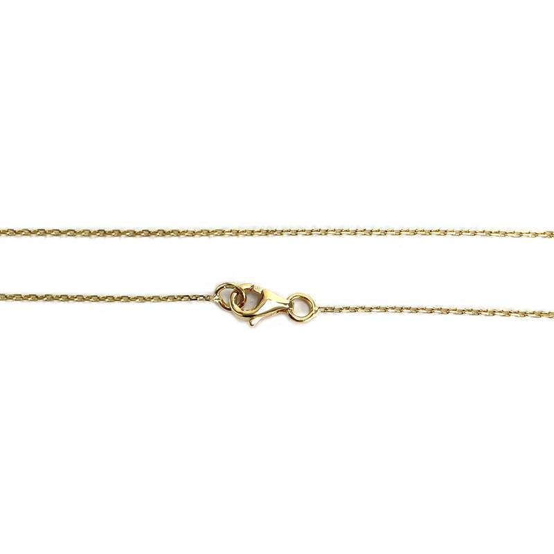 Collier d'occasion or 750 jaune maille forçat, zirconias - vue 3