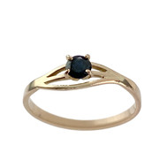 Bague d'occasion or 750 jaune saphir