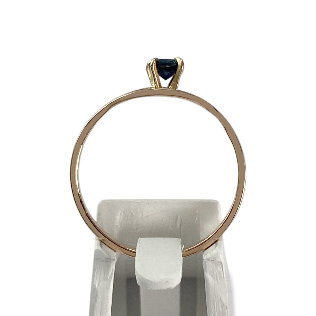 Second-hand gold 750 yellow sapphire ring - view 3