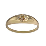 Bague d'occasion or 750 jaune diamants - vue 1