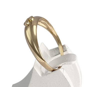 Second-hand gold ring 750 yellow diamonds