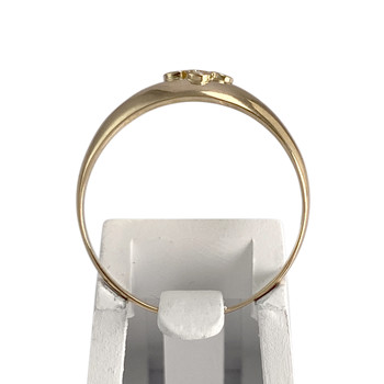 Second-hand gold ring 750 yellow diamonds