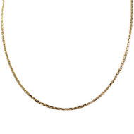 Secondhand gold chain 750 yellow forçat mesh 45,5 cm