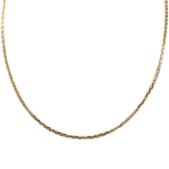 Secondhand gold chain 750 yellow forçat mesh 45,5 cm