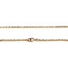 Chaîne d'occasion or 750 jaune maille forçat 45,5 cm - vue V3