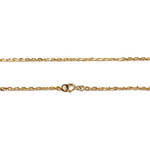Chaîne d'occasion or 750 jaune maille forçat 45,5 cm - vue 3