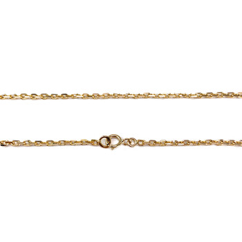 Secondhand gold chain 750 yellow forçat mesh 45,5 cm