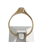 Solitaire d'occasion or 750 jaune diamant - vue 3