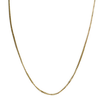 Second-hand chain in 750 yellow gold with curb chain stitch