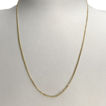 Second-hand chain in 750 yellow gold with curb chain stitch