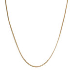 Chaîne d'occasion or 750 jaune maille gourmette - vue 1