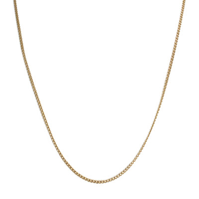 Chaîne d'occasion or 750 jaune maille gourmette - vue 1